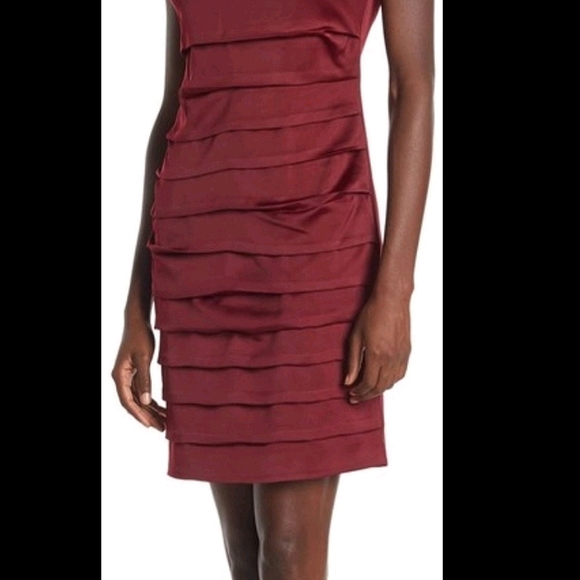 NWT - Satin Sleeveless Cocktail Dress - Picture 2 of 4